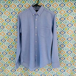 Reed Edward Blue button down slim fit dress shirt (size M)